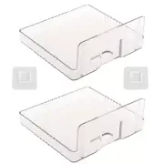 2Pcs Wall Mount Bracket Storage Tv Box Router Shelf Set-Top Box Single-Layer Kit