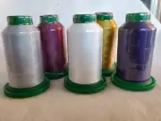 AMANN Group Isacord 40 Lot of 5 Serger Thread