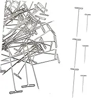 FIXOSHEE 150Pcs Stainless Steel Wig Needles Wear Resistant Blocking Pins for Wig Making Upholstery and Repair Compact Storage Box Included