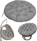 Papasan Chair Cushion, Soft Padded Waterproof round Papasan Cushion, Skin Friend