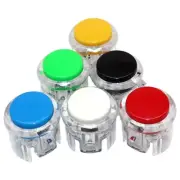 6PCS/Colors 30mm Arcade Game Push Button Transparent Replace Jamma Game