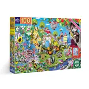 100pc eeBoo Jigsaw Puzzle Love of Bees 45x68cm Kids Educational Game 5y+