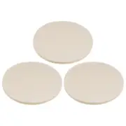 3pcs Wool Felt Polishing Pads 5 inch Buffing Wheel Polish Pad Flocking Back