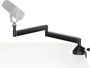 Low Profile Mic Arm, 360° Rotatable Microphone Arm Stand Foldable Desk Mic Boom