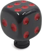 Ceramic Knob,Cabinet,Furniture Pull Handles,Door Pull,Drawer Pull Handle,Black Red Dice Design Manual Gear Shift Lever Knob for Car