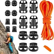 Backpack Elastic Rope Buckle, Hiking Backpack Daypack Elastic Rope With Buckle, Outdoor Daypack Storage Strap,18-Piece Replacement Set, Adjustable Fit, 320x0.3cm For Hiking/Climbing/Outdoor Adventures