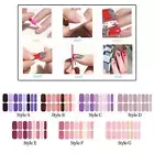 16x Full Wraps Nail Polish Stickers Nail Gel Polish Strips Self Adhesives Gel