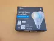 Cync Full Color Direct Connect Dimmable Smart WiFi enabled LED Bulb A19 - 2 pack