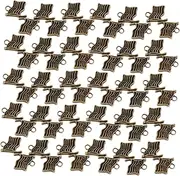 [GLSTOY] American Flag Charms Bulk 60pcs Alloy Pendants for Jewelry Making Earring Necklace Bracelet Diy