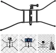 TELESIN Camera Fence Phone Mount Mevo Start Game Changer Chain Link Video Recording Accessories, Backstop Lynkspyder Clamp Clip Holder Attachment for Go Pro Insta360 iPhone Baseball Softball Tennis