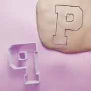 Varsity P Cookie Cutter - Biscuit Cutter - Baking - 3 Sizes