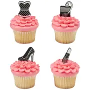 Girls Night Out Cake Picks (144 Pieces) Fashion Themed Cake Decor,