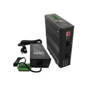 Extended Temperature Range 10G SFP+ to SFP+ Fiber to Fiber Media Converter - ...