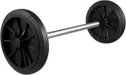 BUGUUYO 1 Set Small Rubber Wheel Wheelie Bin Compactor Garbage Can Wheel Kit Dustbin Kitchen Table Trash Can Large Garbage Bin Wheels Market Trolley Wheel Hand Trucks Roulette Pump Plastic