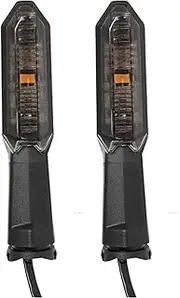 Motorcycle Brake Lights For K&AWASAKI ER-6F Z 1000SX ZX-25R For NINJA H2 H2 SX 300 Motorcycle Light Rear Turn Signal Flasher Indicator Lamp LED Running(2pcs Smoked)