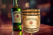 Jameson Irish Whisky Mini Wooden Barrel