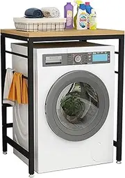 Laundry Shelf Stand - Free Standing Storage Unit for Front Loader Washing Machine & Tumble Dryer - Convenient Bathroom Storage