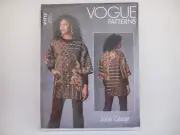 Vogue 1712 Julio Cesar Designed Applique Patchwork Jacket Pattern, All Sizes