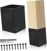 Fence Post Cap Mailbox Post Protector Adjustable Sleek Design Metal Kit
