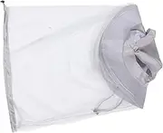 Outdoor -Mosquito Uv Protection Fishing Hat Sun Visor Women's Head Net Light Grey