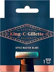 King C. Gillette Style Master Blade with 4-Directional Metal Razor Blade Refills