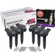 Hitachi 6 Ignition Coils NGK 6 Ruthenium HX Spark Plugs Kit For Toyota V6 1GR-FE (for: Toyota)