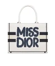 Medium Dior Book Tote One size white/blue