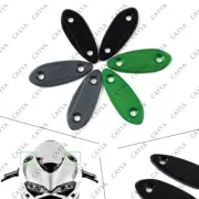 Motorcycle Mirror Block Off Base Plates Titanium For Kawasaki ZX6R 09-2012 Ninja