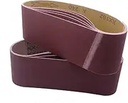 Sanding Belts 457 x 75 mm, Abrasive Belts Set 5 Each of 80/120/150/240/400 Grits Belt Sander Sandpaper for Metal Wood and Paint Sharpening Grinding Polishing Derusting (25 Pieces)