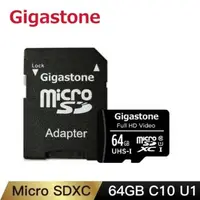 在飛比找森森購物網優惠-Gigastone microSDXC UHS-I U1 6