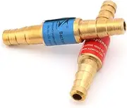 2pcs Pipe Flashback Arrestors Of Acetylene Liquefied Gas Propane & Oxygen Fuel- Welding Torch Head Welding Accessories (Size : 8)