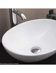 Above Counter Bathroom Vanity Oval Ceramic Basin