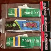 2 PORTLAND 2" COOLMAX TEAM CYCLING HEADBANDS + FREE BONK 3 TOTAL! NEW! LAST SET!