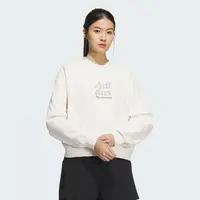 在飛比找momo購物網優惠-【adidas 愛迪達】上衣 女款 長袖上衣 大學T 運動 