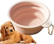 Foldable Dog Water Bowl | Cup Dish Foldable Expandable Dog Travel Bowls,Portable Silicone Pet Feeder, Safe Pet Food and Water Dish, for Hiking, Camping, Driving