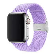 Nylon Elastic Watch Band Strap - For Apple iWatch 38mm 40mm 41mm [42mm Series 10] (Purple)