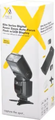 Elite Series Digital SLR Auto-Focus E-TTL Flash with LCD Display, for Nikon DSLR