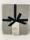 West Elm European Flax Linen King/Cal King Duvet Cover Warm Gray Melange NWT