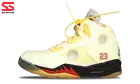 Nike Jordan 5 Retro SP x OFF-WHITE Sail 2020 (DH8565-100) Men's Size 3-15