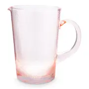 PIP Studio Twisted Light Pink 1.45L Glass Pitcher