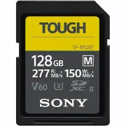 Sony M Tough Series SF-M128T 128GB UHS-II Class 10 U3 V60 SDXC SD Memory Card