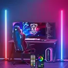 Corner Floor Lamp, 2 Pack RGB Corner Lamp with App/Remote/Button Control, Smart