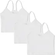 [pact] Women's Everyday Shelf Bra Cropped Camisole 3-Pack
