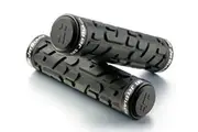 JetBlack Rivet Lock On Grips Black/Black Rings