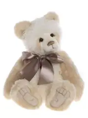 Charlie Bears Tessa 2023 Beige Collectable Soft Teddy Bear with Bow
