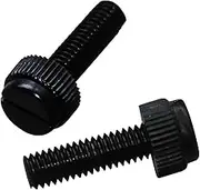 50 Pcs Slotted Knurled Screw M3 M4 M5 M6 M8 Size Grain Bolt Thread Pitch PA66 Plastic Black Nylon Insulation Preservative 5mm-60mm Long(M5 x 30mm)