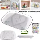 Lazy Susan Refrigerator Turntable Organizer Kitchen Condiment Shelf Storage Tray