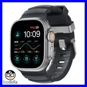 NOMAD Rocky Point Band for Apple Watch 46/49mm, Natural Titanium, Storm Grey