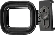 AsrMyjcx Universal Compact Anti-Glare Phone Lens Hood Shade with 1/4 Screw Hole Adjustable Clamp Photos Through Glass
