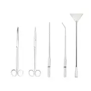 5Pcs Stainless Steel Aquarium Aquascaping Tank Aquatic Plant Fish Cutter Tweezers Tool